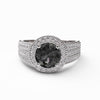 varitsa-jewellers - 1.87ct Black Onyx Gold Halo Engagement Ring - 06GG61O